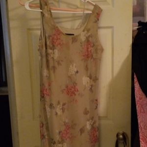 Long beautiful flower dress